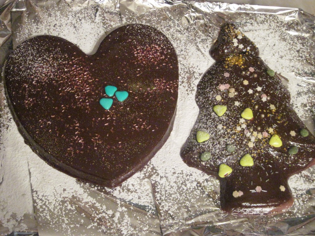 gâteau décoré au chocolat